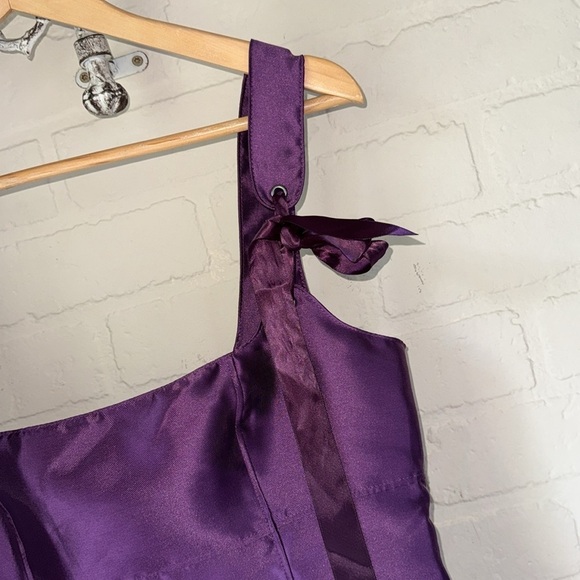 Current Mood dress Purple metallic  Bow Straps dolls Kill large - Picture 2 of 3